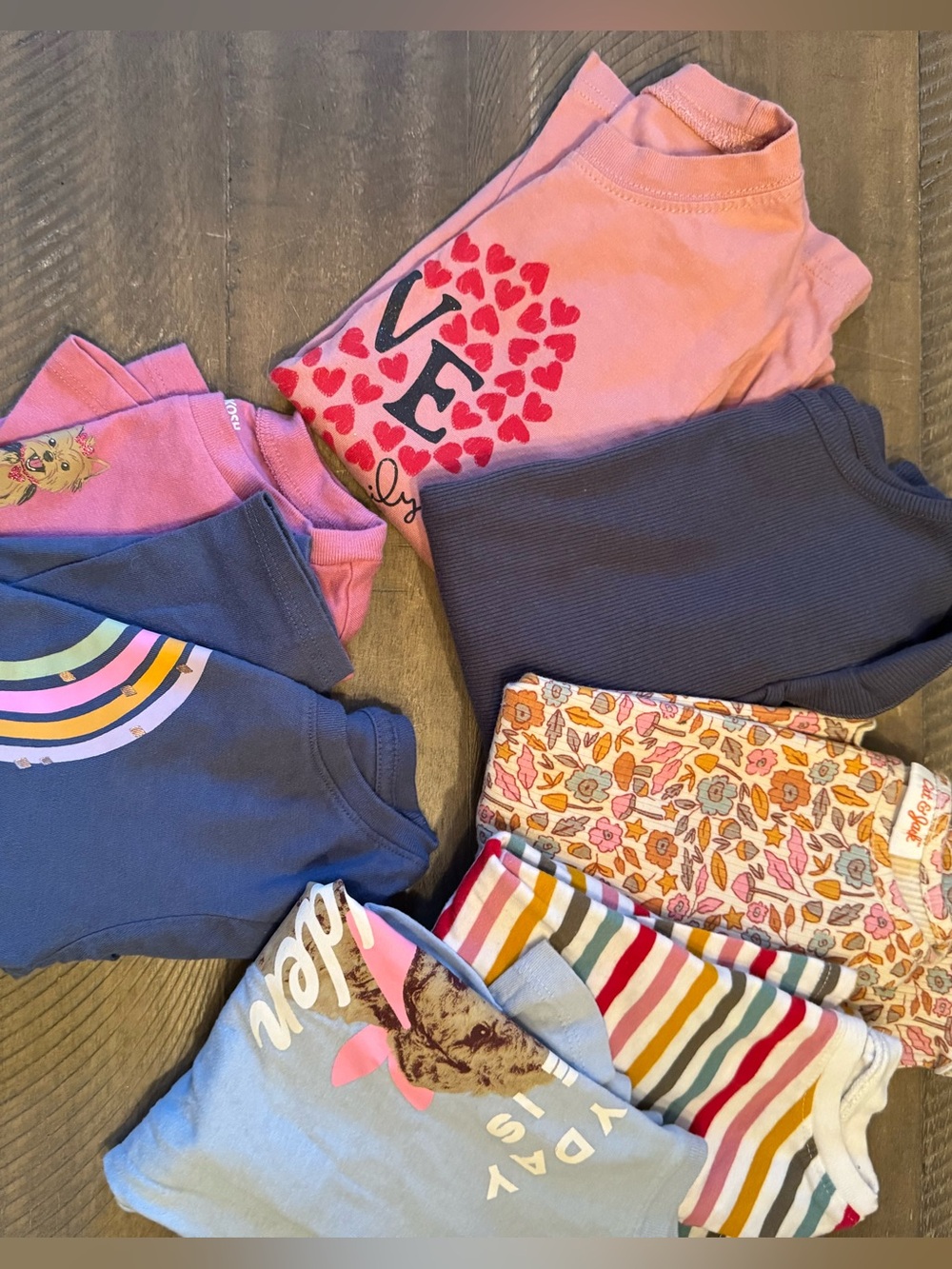 Girls size 5t bundle of long sleeve shirts